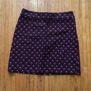 Patterned fall skirt